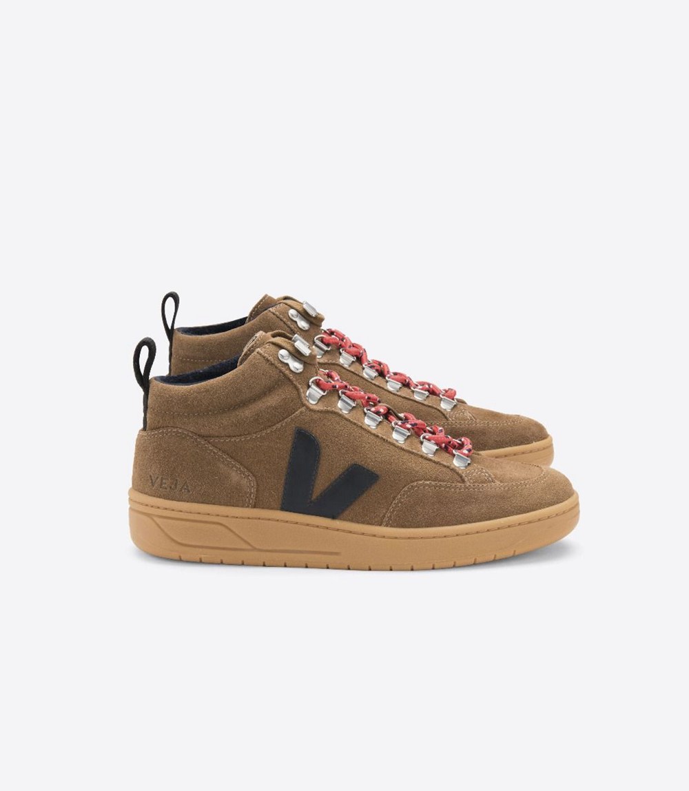 Veja Sneakers Dam - Roraima Suede - Bruna/Nigga - 256471-GUP